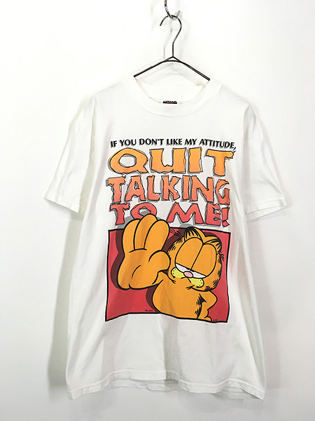 90年代 GARFIELD ガーフィールド カットオフ キャラクタープリントTシャツ メンズM ヴィンテージ /eaa354167eaa354167取扱店