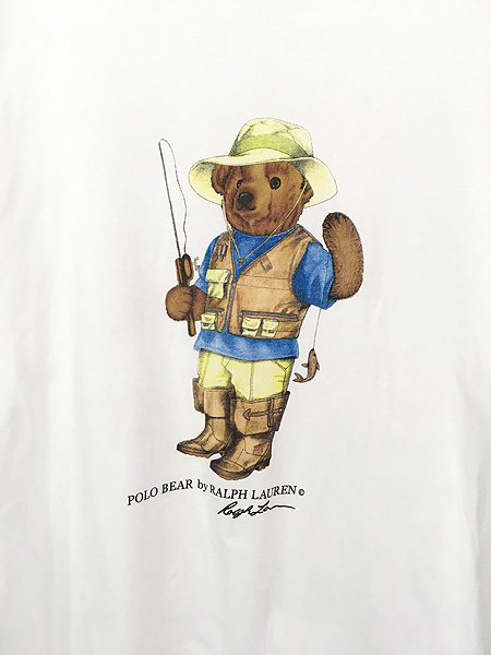 古着 90s Polo Ralph Lauren 「POLO BEAR」 釣り アウトドア