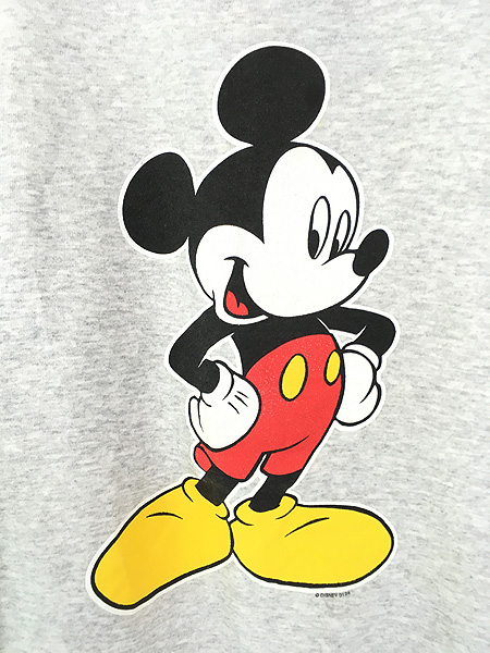 古着 90s USA製 Disney Mickey ミッキー BIG プリント スウェット トレーナー XL 古着 古着 通販 ヴィンテージ 古着屋  Dracaena ドラセナ