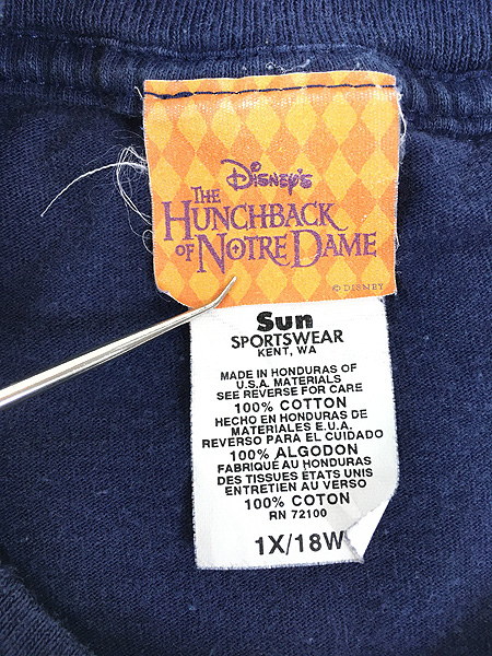 古着 90s Disney The Hunchback of Notre Dame ノートルダムの鐘 太陽