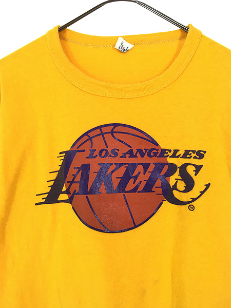 古着 90s USA製 NBA Los Angeles Lakers レイカーズ Tシャツ L 古着 
