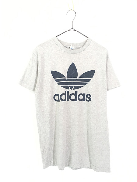 希少！adidas 80s USA製 両面トレフォイルロゴ ビンテージ Tシャツ