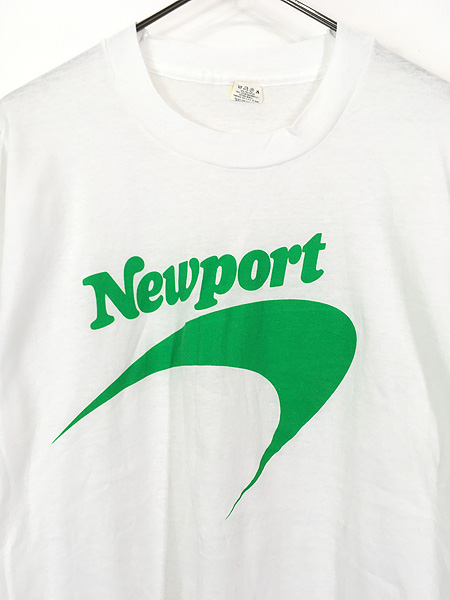 古着 80s USA製 Newport タバコ シガレット オールド Tシャツ L 古着