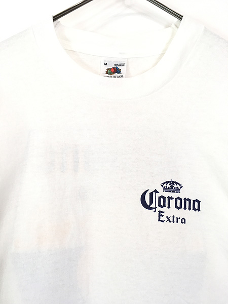 古着 90s USA製 Corona Extra コロナ ビール 企業 発泡 プリント T 