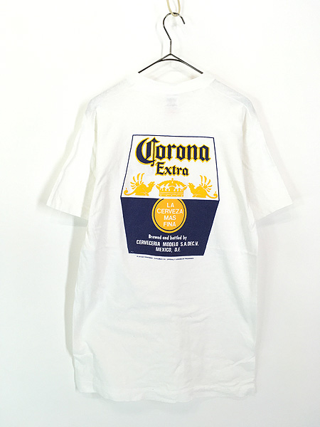 古着 90s USA製 Corona Extra コロナ ビール 企業 発泡 プリント Tシャツ M 古着 - 古着 通販 ヴィンテージ　古着屋  Dracaena ドラセナ