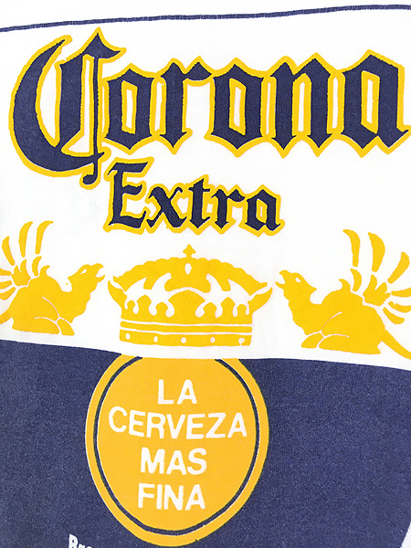 古着 90s USA製 Corona Extra コロナ ビール 企業 発泡 プリント T