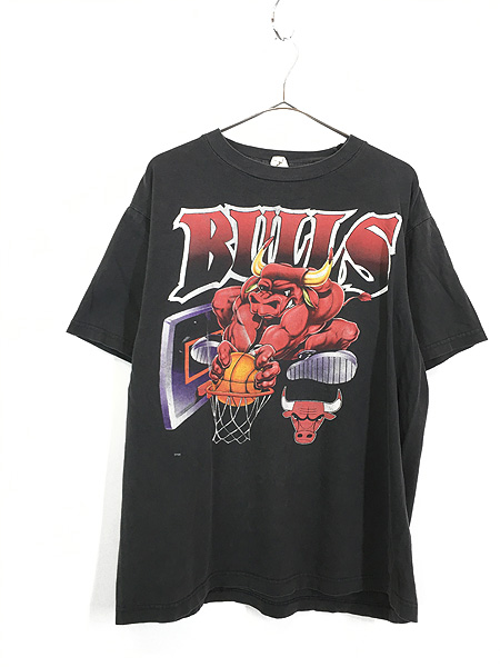 古着 90s NBA Chicago BULLS ブルズ グラフィック Tシャツ L 古着