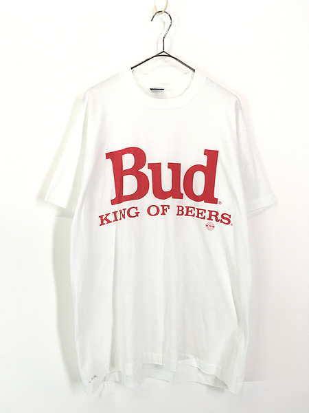 古着 80s USA製 Budweiser バドワイザー 「Bud」 ビール 企業 BIG