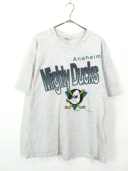 上田の安子_古着90s アナハイム マイティダックス Tシャツ XL NHL ホッケー