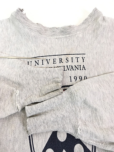 古着 90s USA製 Champion Reverse Weave 「PENN」 アニバーサリー 染