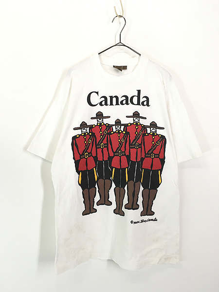 古着 90s Canada製 marc tetro 兵隊 マルチ ポップ アート Tシャツ L/XL 古着 - 古着 通販 ヴィンテージ　古着屋  Dracaena ドラセナ