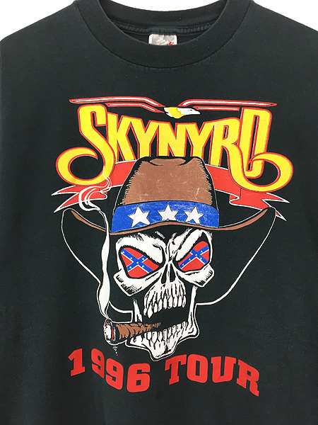 古着 90s Lynyrd Skynyrd × The Doobie Brothers スカル ツアー ロック バンド Tシャツ XL 古着 - 古着  通販 ヴィンテージ　古着屋 Dracaena ドラセナ