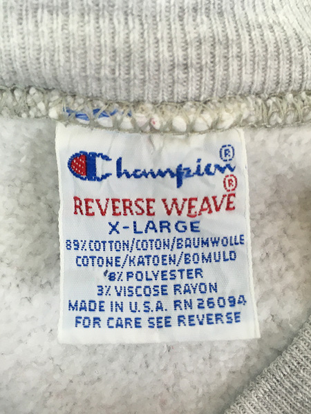 古着 90s USA製 Champion Reverse Weave 「BLAKE」 アーチ リバース