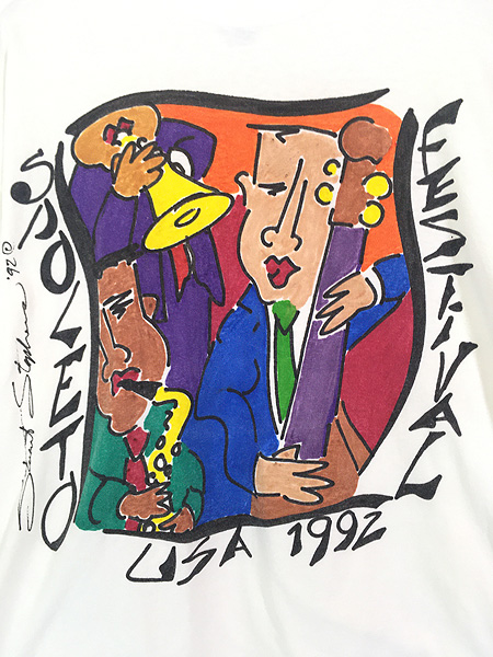 古着 90s USA製 Spoleto Festival USA 1992 ミュージック フェス ...
