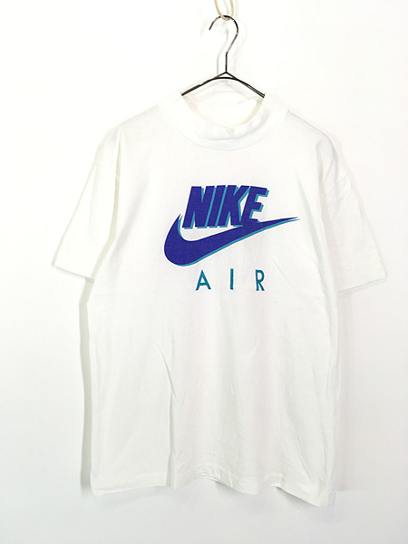 古着 90s USA製 NIKE AIR BIG ロゴ モックネック Tシャツ M位 古着 ...