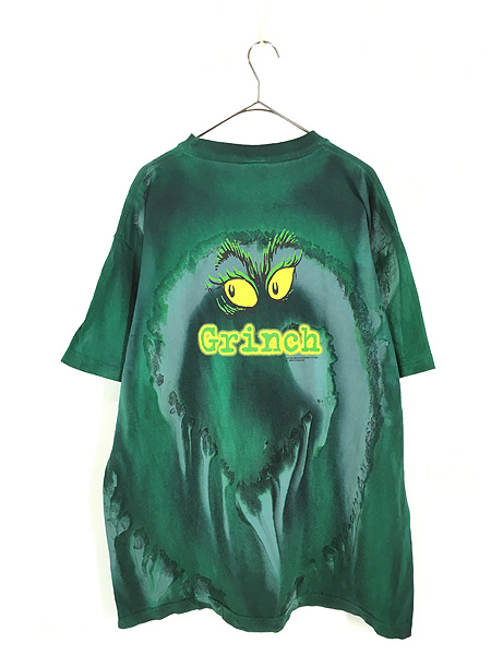 古着 90s USA製 Dr Seuss GRINCH グリンチ オールド ムービー タイダイ 