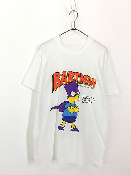 古着 80s The Simpsons シンプソンズ BART バートマン Tシャツ XL位 