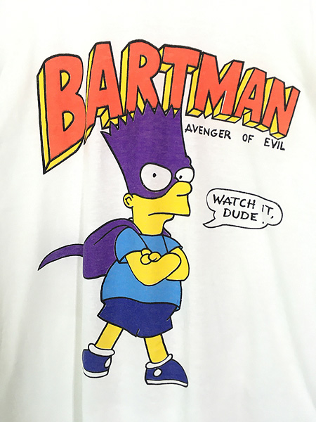 古着 80s The Simpsons シンプソンズ BART バートマン Tシャツ XL位