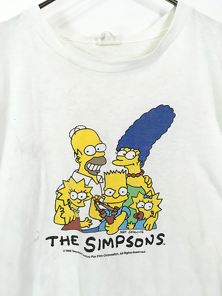 古着 80s The Simpsons シンプソンズ ファミリー Tシャツ L 古着