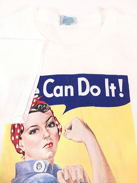 古着 USA製 「We Can Do It!」 WW2 ポスター アート Tシャツ M 古着 