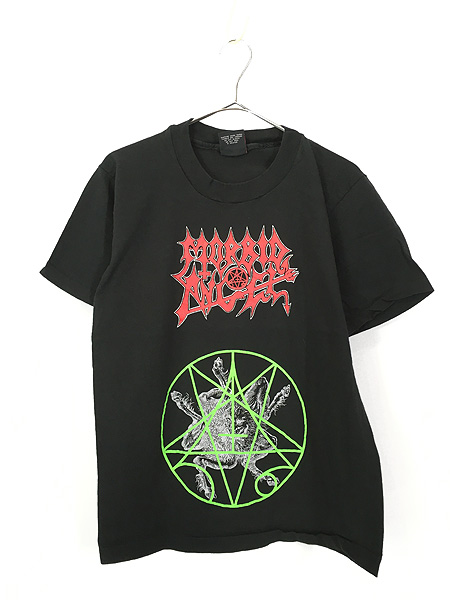古着 90s USA製 Morbid Angel デスメタル ロック バンド Tシャツ M 美