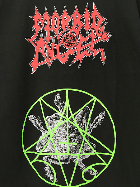 古着 90s USA製 Morbid Angel デスメタル ロック バンド Tシャツ M 美 