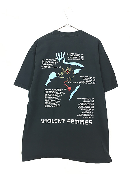 古着 90s Violent Femmes グラフィック アート ツアー フォーク パンク 
