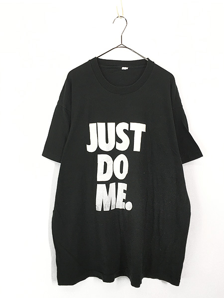 古着 90s USA製 「JUST DO ME」 メッセージ エロ Tシャツ XXL 古着