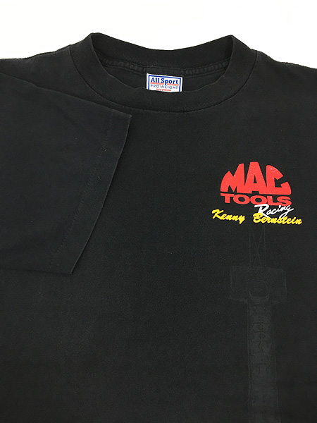 古着 90s USA製 MAC TOOLS Racing 「Kenny Bernstein」 バドワイザー ドラッグ レーシング Tシャツ L 古着  - 古着 通販 ヴィンテージ　古着屋 Dracaena ドラセナ