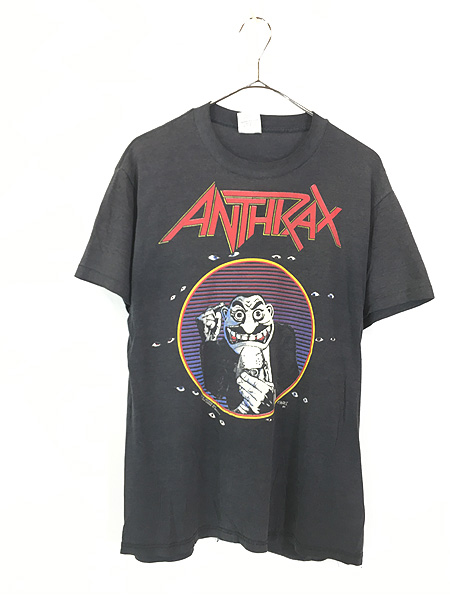 古着 80s USA製 ANTHRAX 「DON'T YOU FUCK'N LOOK AT ME!」 ヘヴィ ...