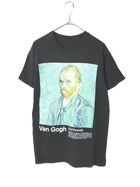 90s van Gogh 自画像 Tシャツ ゴッホ
