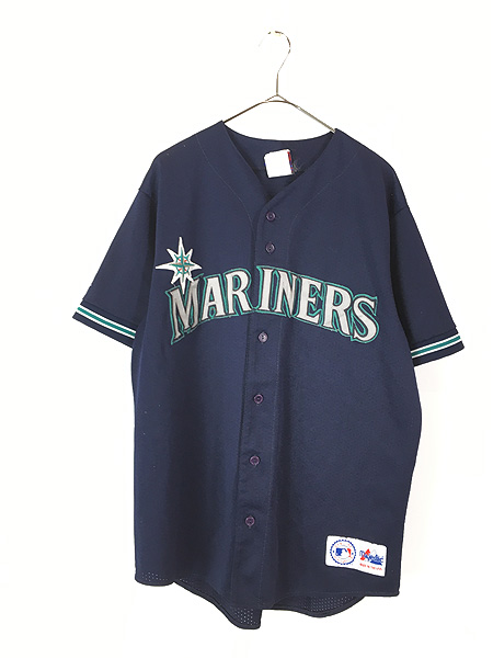 古着 90s USA製 MLB Seattle Mariners マリナーズ メッシュ ベース