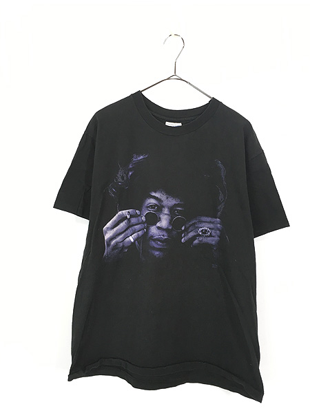 古着 90s Jimi Hendrix ジミヘン フォト ギター ロック Tシャツ L 古着 - 古着 通販 ヴィンテージ　古着屋 Dracaena  ドラセナ