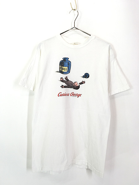 古着 90s USA製 Curious George おさるのジョージ 「ETHER」 絵本 T