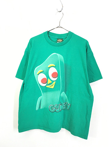 90年代 UTILITY THE GUMBY ガンビー バックプリント キャラクタープリントTシャツ メンズXXL ヴィンテージ /eaa346619725cm身幅