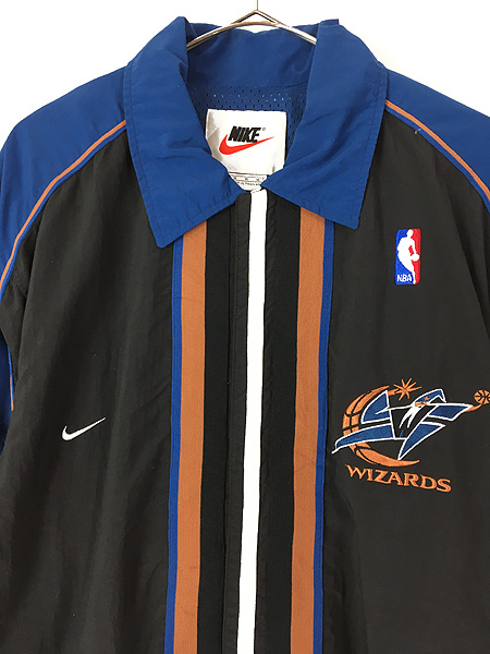 古着 90s NIKE NBA Washinton Wizards ウィザーズ 半袖 ナイロン