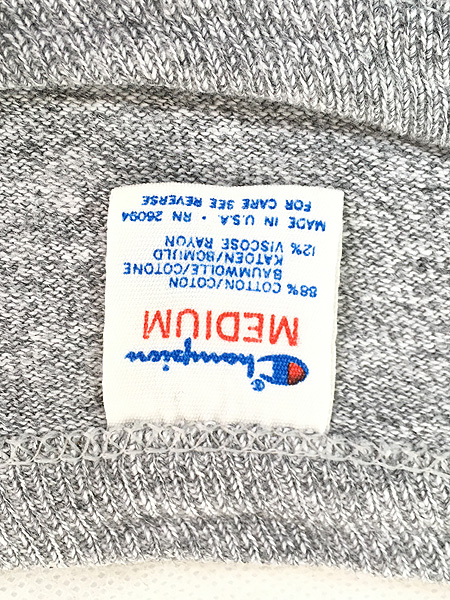 古着 80s USA製 Champion 88/12 ワンポイント 霜降り Ｔシャツ M 古着【10off】 - 古着 通販 ヴィンテージ 古着屋  Dracaena ドラセナ