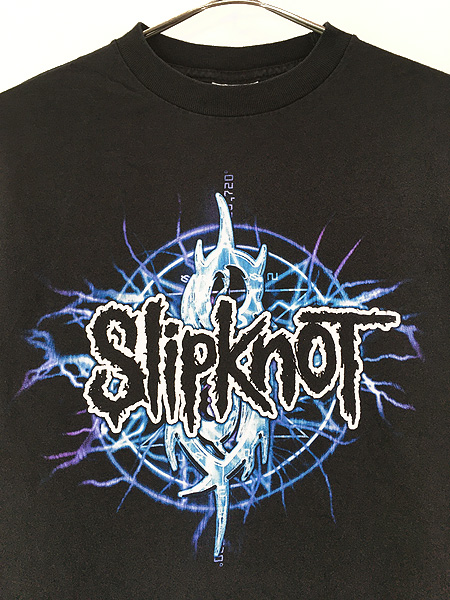 古着 00s Slipknot 覆面 ヘヴィメタル ハードコア バンド Tシャツ S 