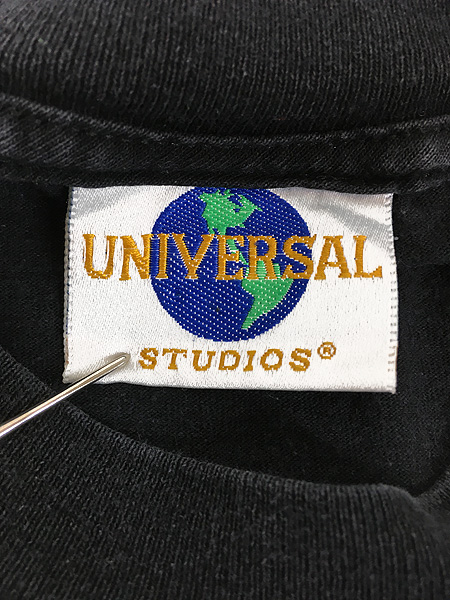 古着 90s USA製 Universal Studios Back to the Future デロリアン 両面 ムービー アトラクション Tシャツ  M 古着 - 古着 通販 ヴィンテージ　古着屋 Dracaena ドラセナ