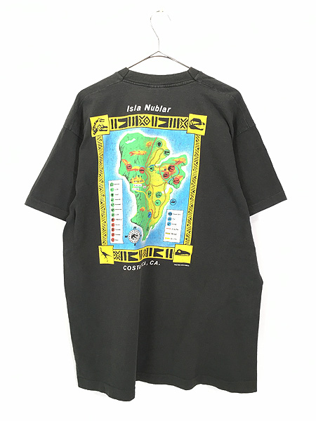 古着 90s USA製 Jurassic Park 「Island Tour」 オールド ムービー T