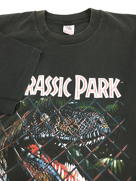 古着 90s USA製 Jurassic Park 「Island Tour」 オールド ムービー T