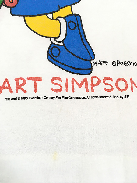 古着 80s USA製 The Simpsons シンプソンズ バート キャラクター T