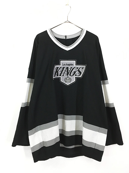 古着 90s Canada製 NHL Los Angeles Kings キングス メッシュ