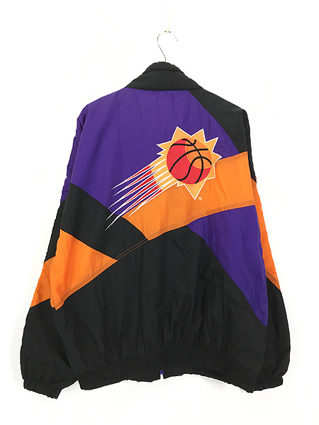 古着 90s NBA Phoenix Suns サンズ BIG 刺しゅう クレイジー ナイロン 