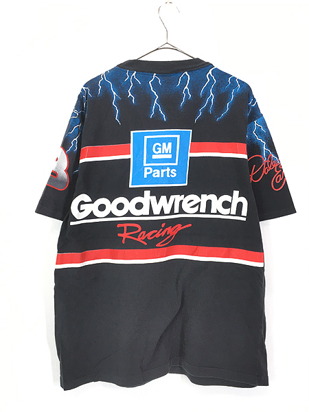 古着 90s USA製 Dale Earnhardt ブルー サンダー レーシング Tシャツ