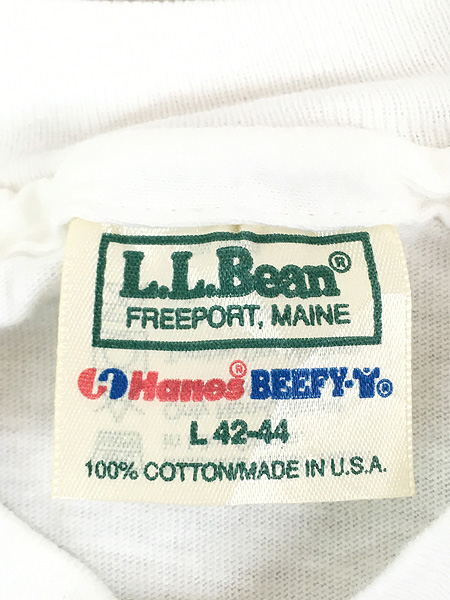 古着 90s USA製 LL Bean Sun Flower ヒマワリ 花 ハチ アート Tシャツ