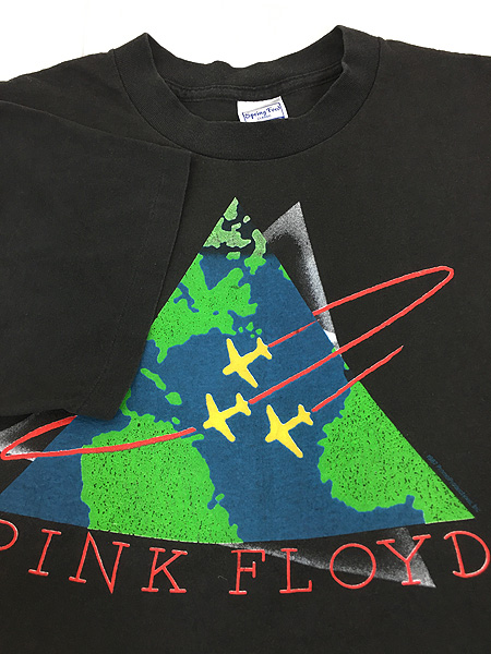 古着 80s Pink Floyd 「World Tour 87」 ツアー ロック バンド Tシャツ