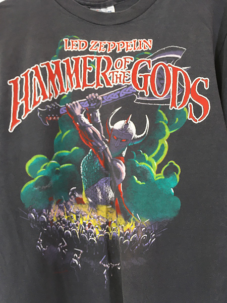 古着 80s USA製 LED ZEPPELIN 「HAMMER of the GODS」 ヘヴィ メタル ロック バンド Tシャツ S  古着【10off】 - 古着 通販 ヴィンテージ 古着屋 Dracaena ドラセナ