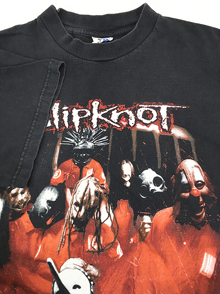 古着 90s USA製 Slipknot フォト グラフィック 覆面 ヘヴィ メタル