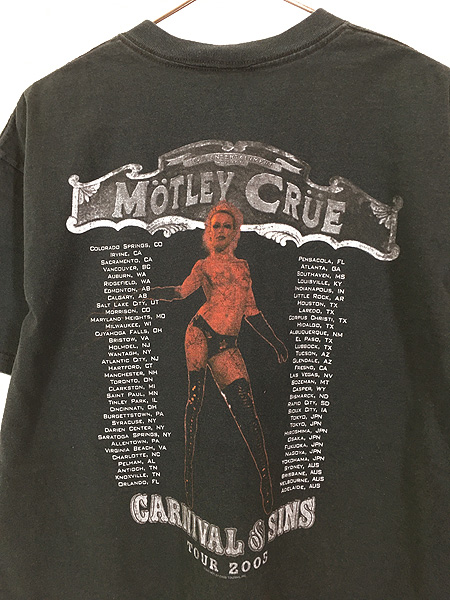 現品販売 ©︎2005 MOTLEY CRUE Tシャツ モトリークルー ヘヴィメタル